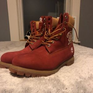 Timberland Boots, Red